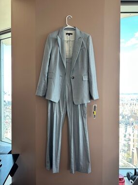 Womens Three-Piece Blazer, Skirt, and Pants Suit